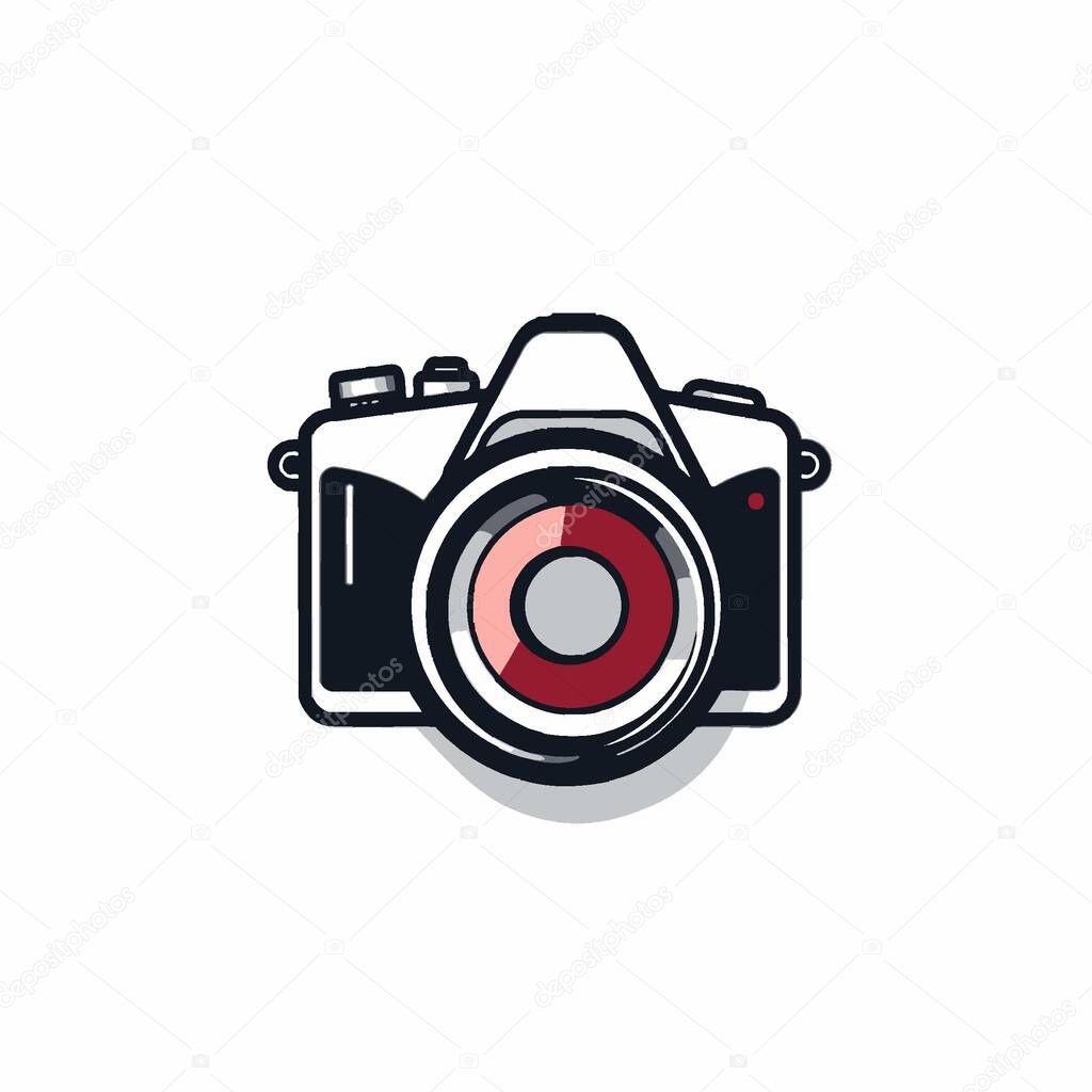 Camera Logo Vector Illustration Photography, Lens, Capture, Technology, Icon.