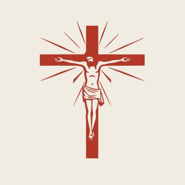 Haç logosunda İsa, Hristiyanlık, Sembol, Simge, Şekil.