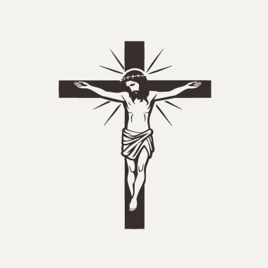 Haç logosunda İsa, Hristiyanlık, Sembol, Simge, Şekil.