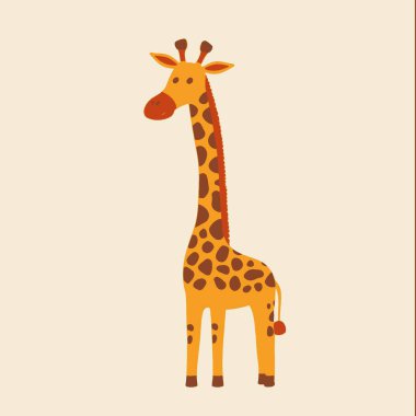 Zürafa Vektör Sanat Vahşi Yaşam, Hayvan, Uzun, Safari, Simge.
