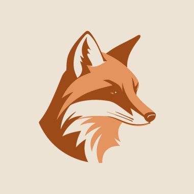 Fox Flat Vector Art Wildlife, Animal, Cunning, Fox, Icon. clipart