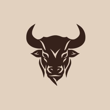 Bull Logo Finans, Wall Street, Borsa, Sembol, Simge.