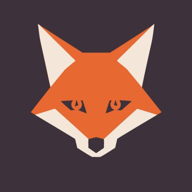 Fox Vector Illustration Wild, Animal, Cunning, Vulpine, Icon. clipart