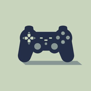 Oyun Denetleyici Vektör İllüstrasyon Oyun, Konsol, Joystick, Eğlence, Simge.