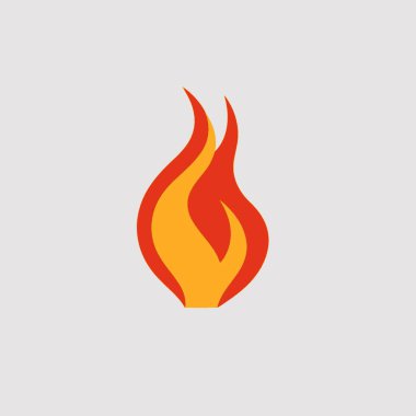 Fire Vector Illustration Flame, Heat, Blaze, Inferno, Icon. clipart