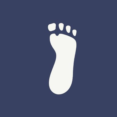 Foot Vector Illustration Human, Anatomy, Step, Walking, Icon.