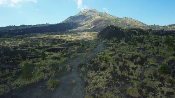 Disparos Desde Dron Desde Una Vista Aves Del Volcán Batur — Foto de Stock