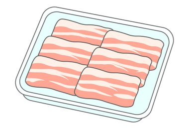 Paketlenmiş Domuz Göbeği (Çizim)