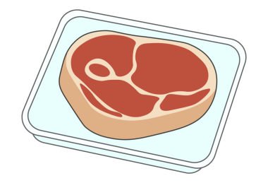 Maşayla Biftek Tutmanın İllüstrasyonu