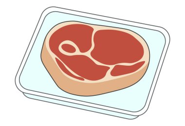 Maşayla Biftek Tutmanın İllüstrasyonu