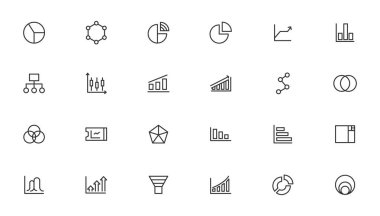 İş grafikleri ve grafikleri simgeleri