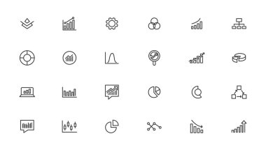 İş grafikleri ve grafikleri simgeleri