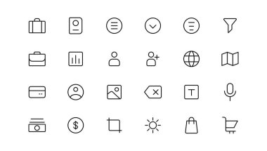 Web icon set. Website set icon vector. for computer and mobil