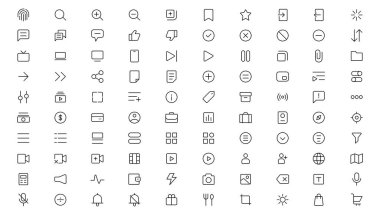 Web icon set. Website set icon vector. for computer and mobil