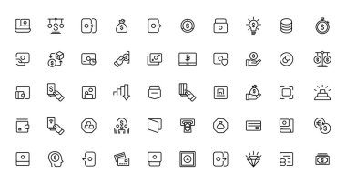 finans ve para ana hat simgeleri se