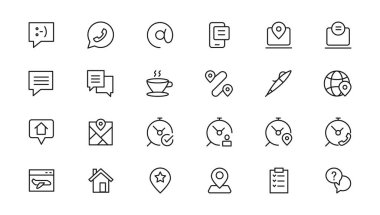 Customer service icon set. Containing customer satisfied, assistance, experience, feedback, operator and technical support icons