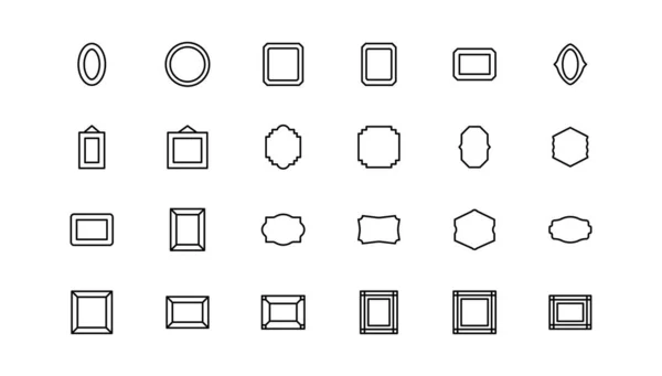 Conjunto Formas Geométricas Estilo Retro Moda Marco Arco Minimalista Moderno — Archivo Imágenes Vectoriales