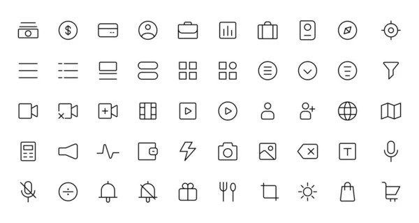 Web Icon Set Website Set Icon Vector Computer Mobil — Wektor stockowy