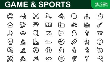 Premium Spor Simgesi Tasarımları - Web siteleri, Uygulamalar ve Spor Pazarlaması için Şık ve Fonksiyonel