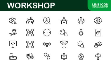 Yaratıcı Atölye Simgesi Seti - Araçlar, Bakım ve Kendi Temalı Projeler İçin Mükemmel