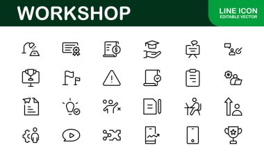 Yaratıcı Atölye Simgesi Seti - Araçlar, Bakım ve Kendi Temalı Projeler İçin Mükemmel