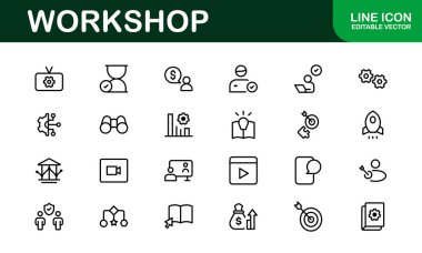 Yaratıcı Atölye Simgesi Seti - Araçlar, Bakım ve Kendi Temalı Projeler İçin Mükemmel