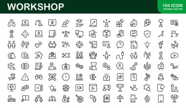 Yaratıcı Atölye Simgesi Seti - Araçlar, Bakım ve Kendi Temalı Projeler İçin Mükemmel