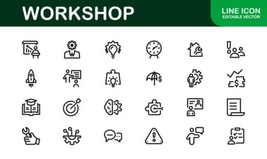 Yaratıcı Atölye Simgesi Seti - Araçlar, Bakım ve Kendi Temalı Projeler İçin Mükemmel