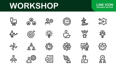 Yaratıcı Atölye Simgesi Seti - Araçlar, Bakım ve Kendi Temalı Projeler İçin Mükemmel