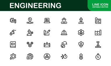 Makine ve Mekanik Simgeler. Yapısal, Sivil ve Elektrik Mühendisliği Projeleri İçin Kapsamlı Koleksiyon