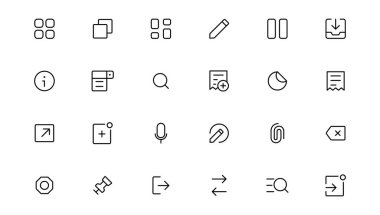 Ui ux simge seti, kullanıcı arayüzü simge koleksiyonu