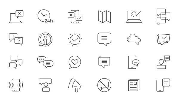 Customer Service Icon Set Containing Customer Satisfied Assistance Experience Feedback — стоковый вектор