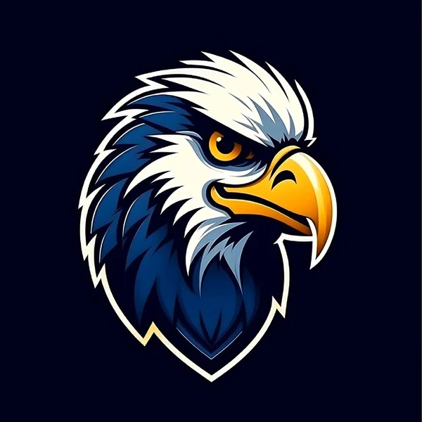 Águia Logotipo Personagem Ilustração Vetor — Fotografia de Stock