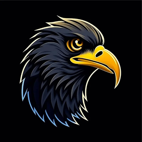 Adler Logo Charakter Illustration Vektor — Stockfoto