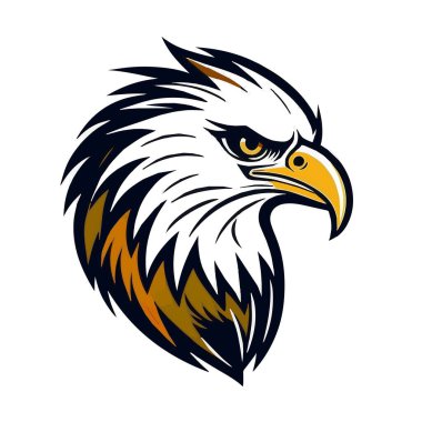 kartal logo karakter çizim vektörü