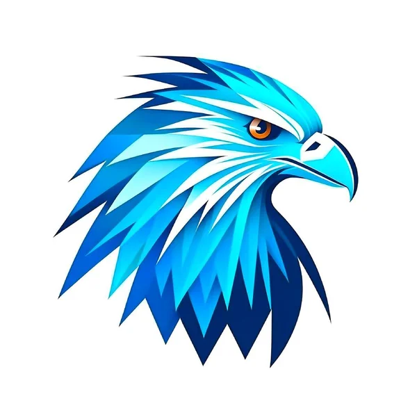 Odważna Postać Orła Ilustracja Logo — Zdjęcie stockowe
