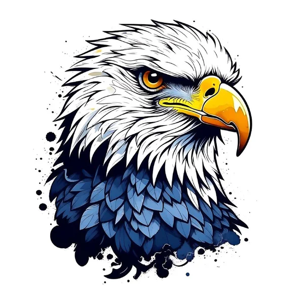 Logo Ilustración Águila Carácter Audaz — Foto de Stock