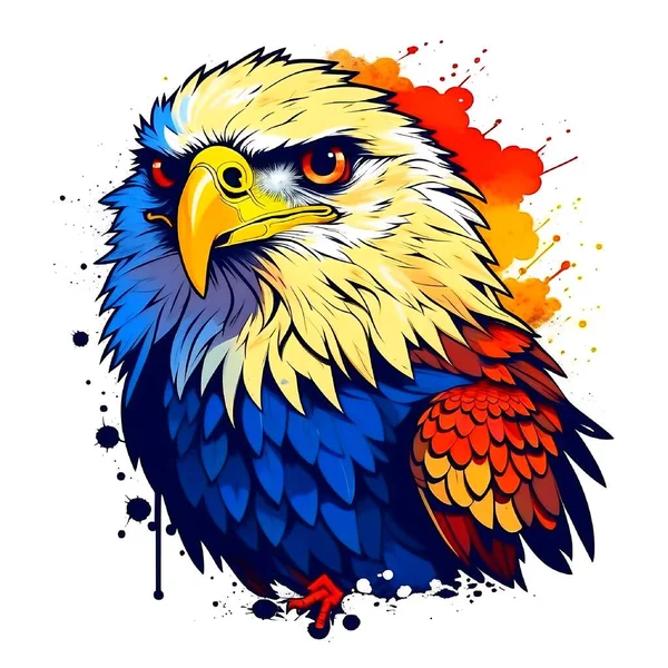 Kühne Charakter Adler Illustration Logo — Stockfoto