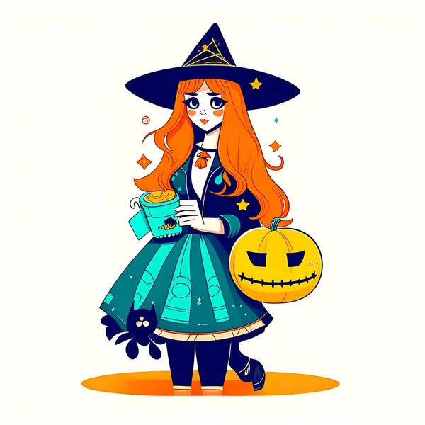 Halloween Kostym Halloween Illustration — Stockfoto