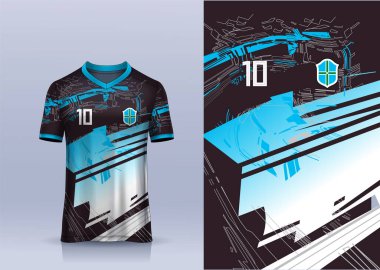 vektör futbol forması şablon spor t-shirt tasarımı