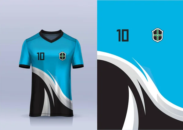 Vektör Futbol Forması Şablon Spor Shirt Tasarımı — Stok Vektör