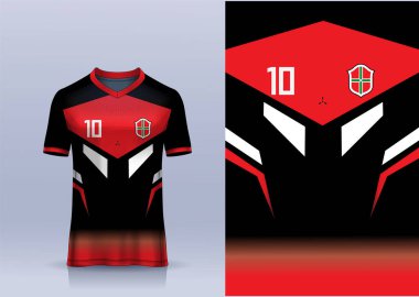 vektör futbol forması şablon spor t-shirt tasarımı