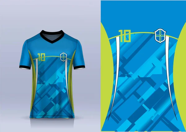 Vetor Futebol Jersey Modelo Esporte Camisa Design — Vetor de Stock