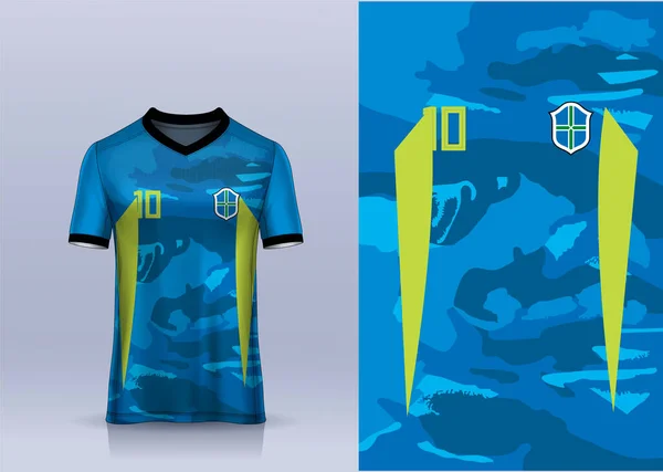 Vektör Futbol Forması Şablon Spor Shirt Tasarımı — Stok Vektör