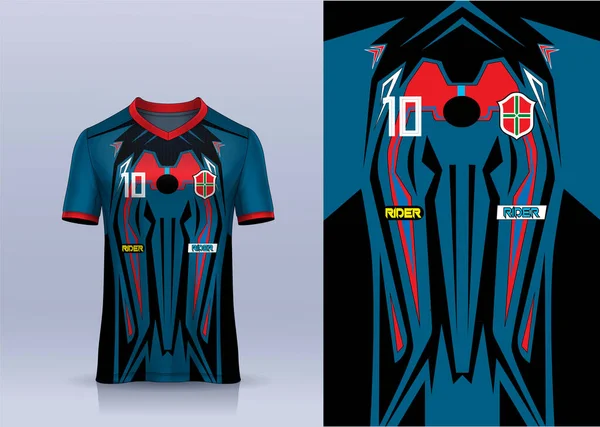 Vector Soccer Jersey Template Sport Shirt Design — Stock Vector