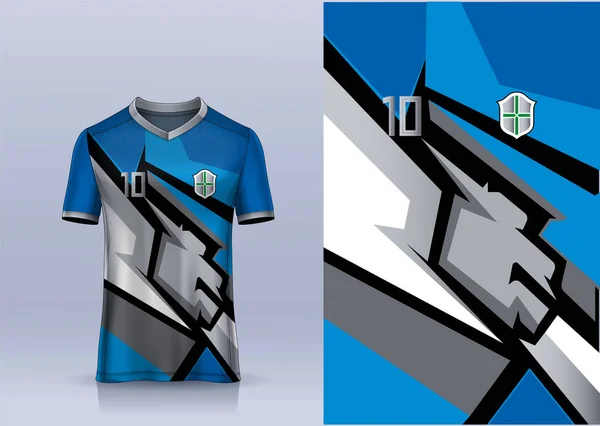 Vettore Calcio Jersey Modello Sport Shirt Design — Vettoriale Stock
