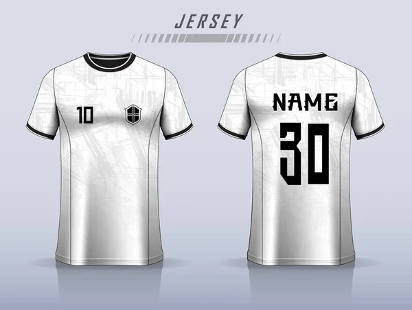 Vector Voetbal Jersey Sjabloon Sport Shirt Ontwerp — Stockvector