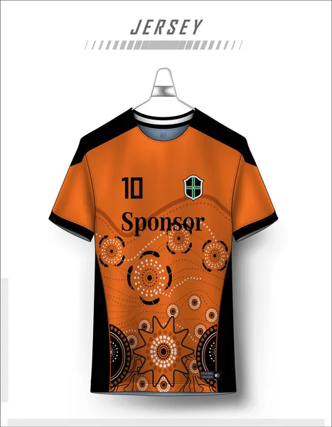 Premium Vector, Fabric textile for sport tshirt soccer jersey uniform  front view