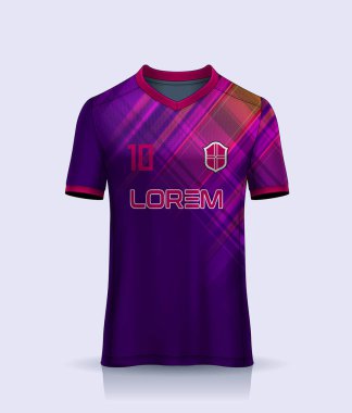 Süblimleşme için vektör futbol forması tasarımı, spor t-shirt tasarımı