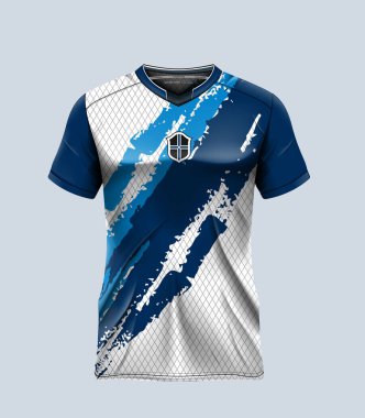 vektör futbol forması şablon spor t-shirt tasarımı